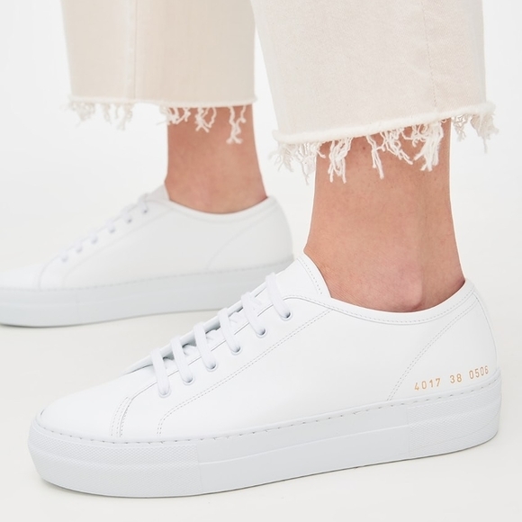 COMMON PROJECTS Women's Tournament Leather Sneakers 38 - Picture 2 of 12